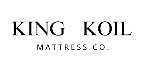 King Koil logo featuring bold lettering, representing a brand of adjustable bed bases offered by Midwest Mattress Company.