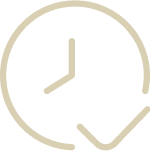 Clock icon symbolizing time-saving benefits of personalized mattress recommendations from Midwest Mattress Company.