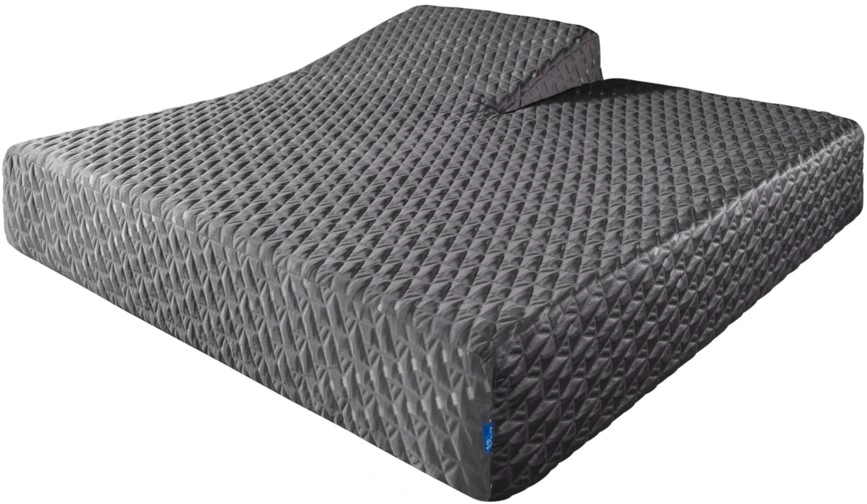 Avant Hybrid Plush mattress with responsive coils and premium foam, designed for comfort and support, showcased in a modern gray cover.