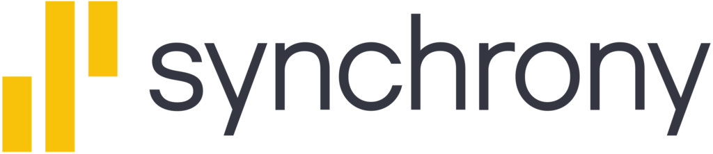 Synchrony Financial logo, representing flexible financing options for mattress purchases at Midwest Mattress Company.